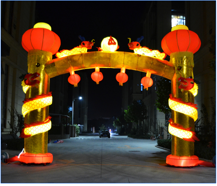 重庆夜光灯笼柱拱门